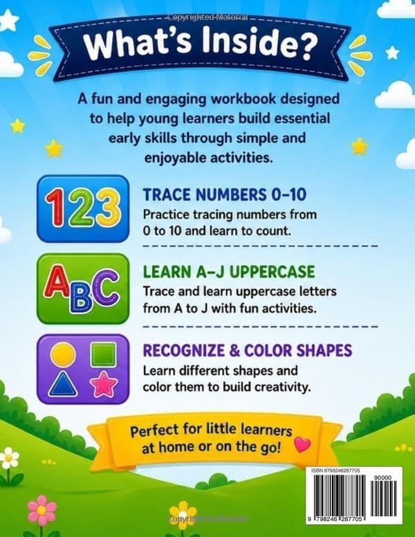 BrightSteps Tracing Workbook: A Fun Early Learning Handwriting Book for Kids Ages 3–5 (My First Learning Workbook) by Bright steps Learning