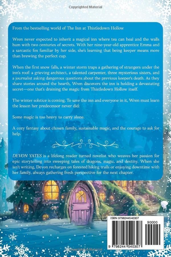Winter at Thistledown Hollow: A Cozy Fantasy Novel of Magic, Tea, and Found Family by Devon Yates