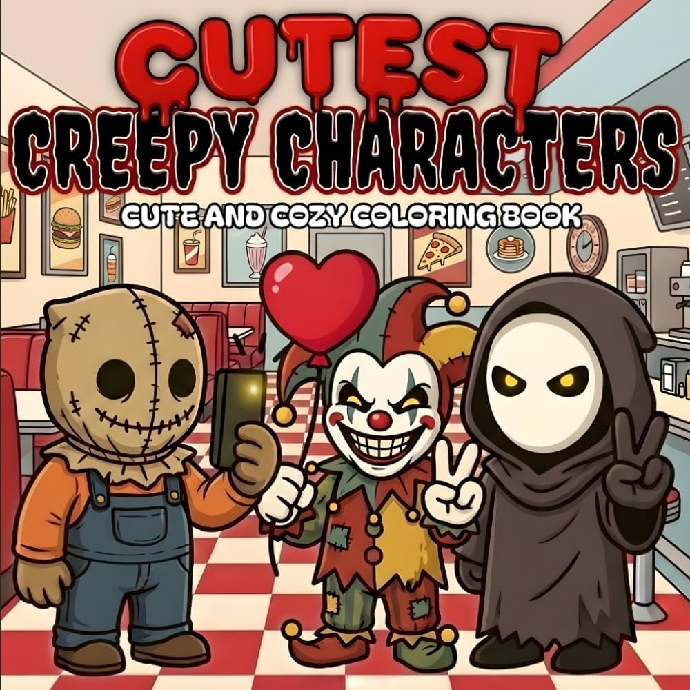 Cutest Creepy Characters Adult Coloring Book: A Spooky‑Cozy Kawaii Collection of Whimsical Monsters for Relaxation, Fun and Stress Relief by Cromatica Mente