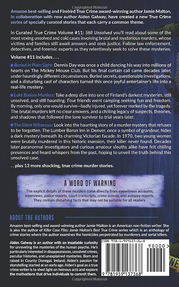Curated True Crime #11: Still Unsolved (Murder, Madness & Mayhem) by Jamie Malton