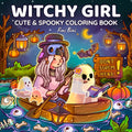 Witchy Girl Cute & Spooky Coloring Book: 40 Cozy Halloween Illustrations with Ghost Cuties, Little Witches & Magical Moments for Fall Relaxation for Adults and Teens (Magical Girls Collection) by Fini Bini