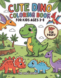 Cozy Dino Coloring Book: Cute & Easy Dinosaur Coloring Book for Kids Ages 3–8 by The Croc Studio