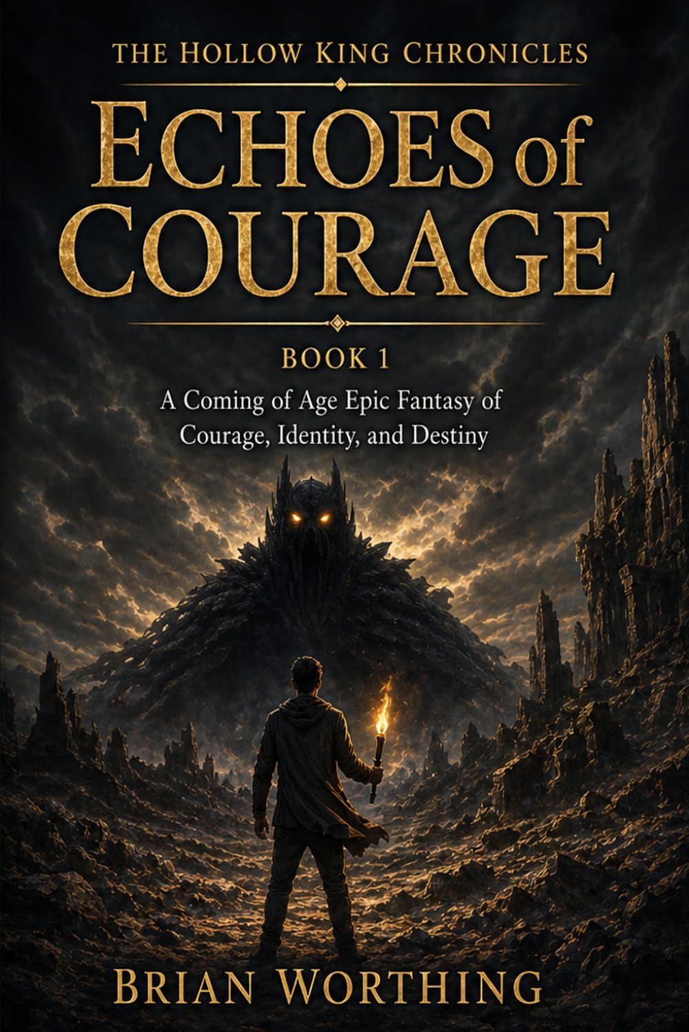 The Hollow King Chronicles: Echoes of Courage: A Coming of Age Epic Fantasy of Courage, Identity, and Destiny by Brian Worthing
