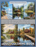 Adult Coloring Book: 75 Calming Scenic Waterfront Homescapes: For relaxation, stress and anxiety relief, fun and enjoyment (Scenic Coloring Books for Adults) by Renee Duty