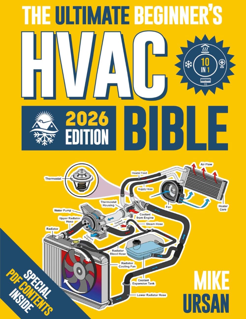 HVAC BIBLE [10 in 1] The Ultimate Beginner's Guide: Mastering Residential & Commercial Systems, Setup to Advanced Troubleshooting, Practical Maintenance, Energy Efficiency, and Career Insights by Mike Ursan
