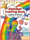 Alphabet Coloring Book Letters & Words: Fun & Educational Learning Ages 3-6 by LuLuBo Press