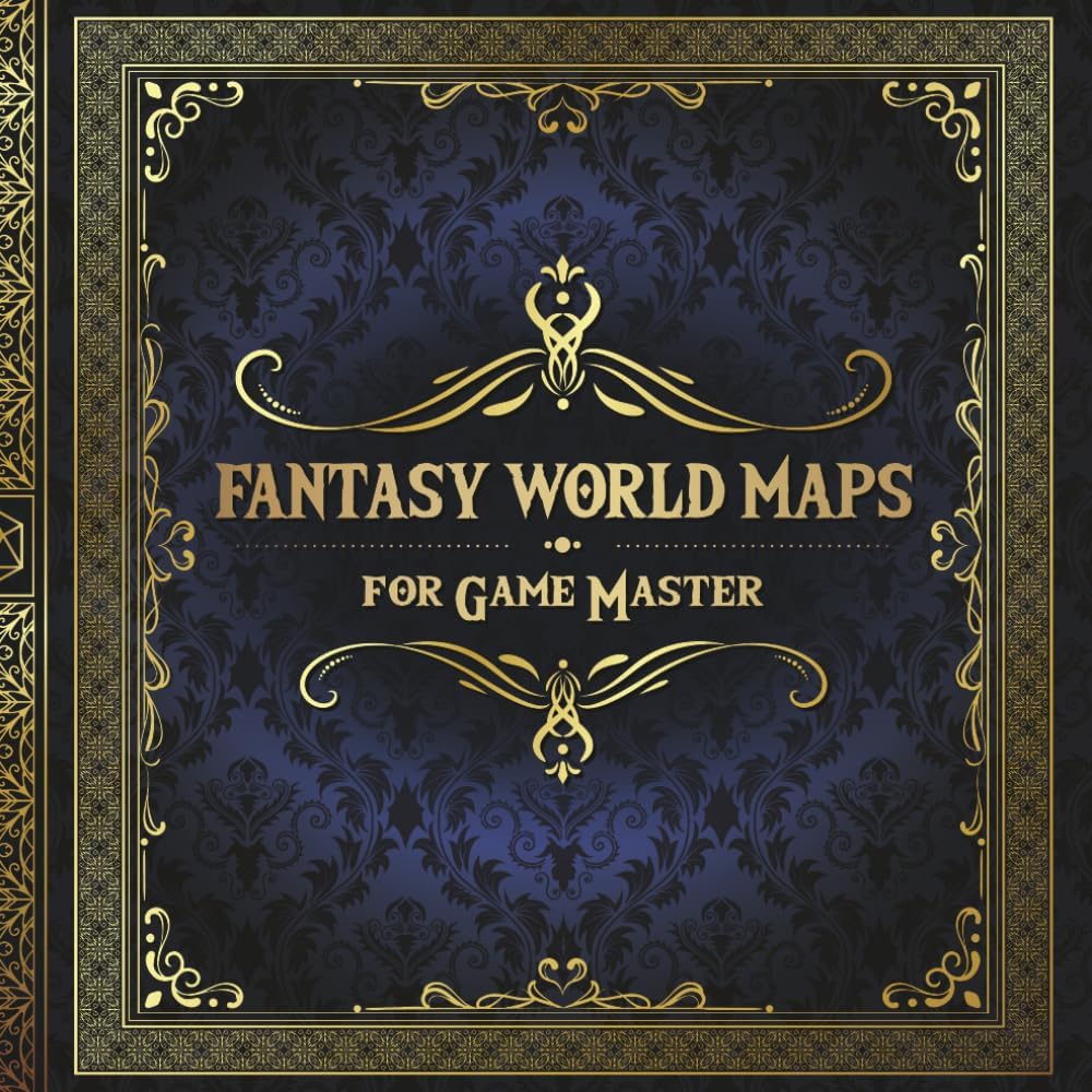 Fantasy World Maps for Game Master: 50 Unique and Customizable Regional Maps for Tabletop Role-Playing Games by Silent Wave Press