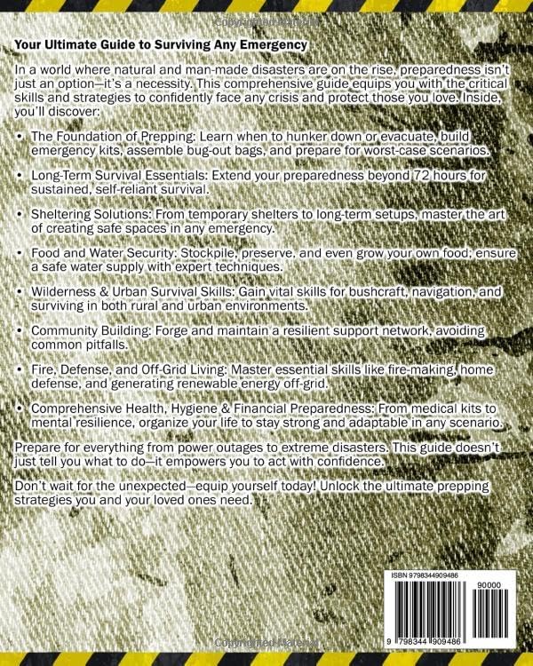 The Prepper’s Survival Bible: Your Complete Guide to Surviving Any Crises & Disasters. Bug-In & Bug-Out, Food & Water Prep, Off-Grid Living, Homesteading, Urban Survival, Bushcraft & More! by Morgan J. Kepler