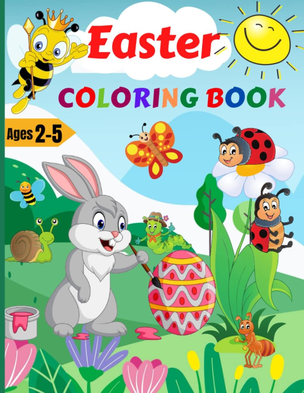 Easter Coloring book for kids ages 2-5: Easter and Spring Holiday Activities | Fun for Toddlers & Preschool Children ages 2,3,4,5 | Best Basket Stuffer Ideas Gifts for Boys and Girls by Estelle Creative Design