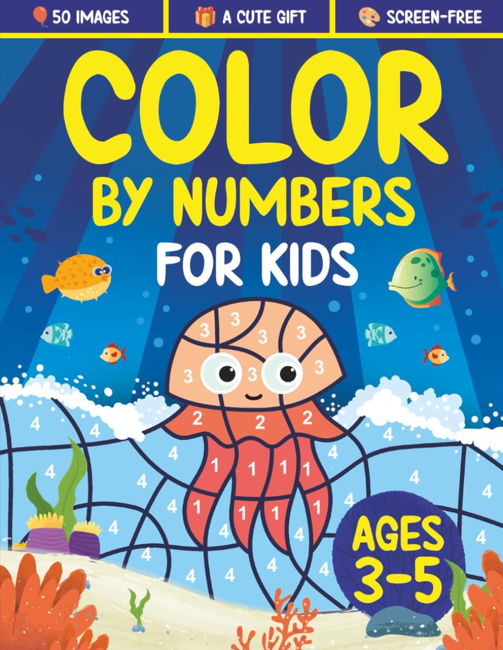 Color by Numbers for Kids ages 3-5: Easy and Fun Coloring by Number Activity Book for 3, 4 and 5 Year Olds by Splendid Youth