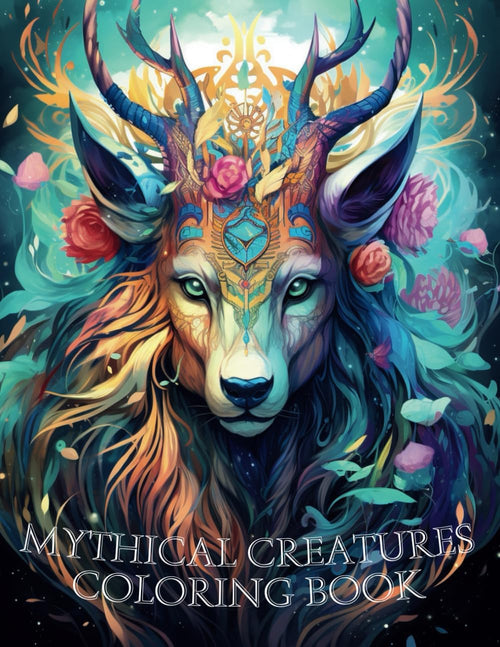 100 Mythical Creatures: Adult Coloring Book — Relaxing Book to Calm your Mind and Stress Relief — Beautiful Designs of Animals, Dragons, Unicorns, Griffins and many More by Allen Lee
