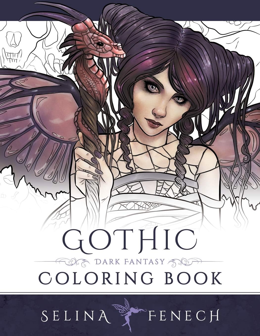 Gothic - Dark Fantasy Coloring Book (Fantasy Coloring by Selina) by Selina Fenech