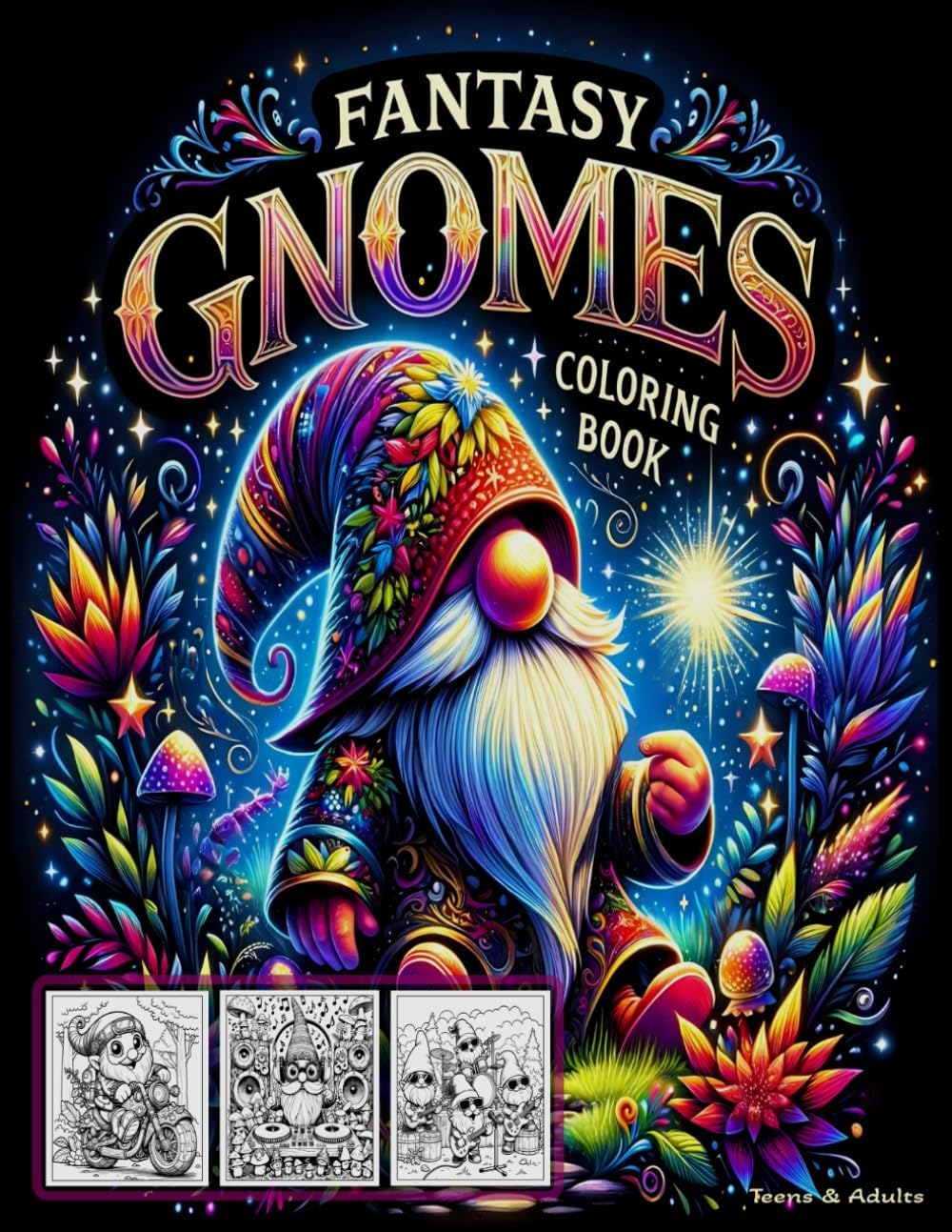 Fantasy Gnomes: Coloring Book by Are Carlson
