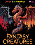 Fantasy Creatures Color By Number: Mythical and Magical Mystery Coloring Book for Adults by Poppy Giggles