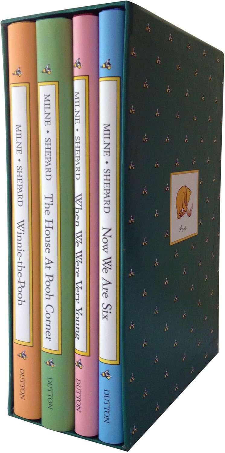 Pooh's Library: Winnie-The-Pooh, The House At Pooh Corner, When We Were Very Young, Now We Are Six (Pooh Original Edition) by A. A. Milne