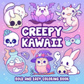 Creepy Kawaii Bold And Easy Coloring Book: Cute and Spooky Pastel Goth Simple Coloring Pages for Adults and Teens by Leriza May