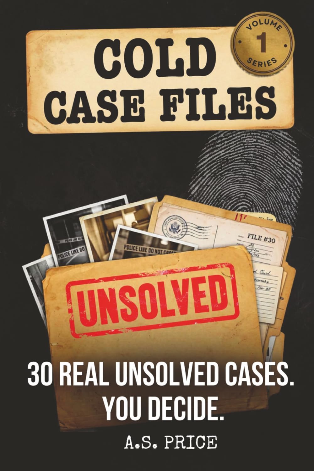 Cold Case Files: The Unsolved Murder Mystery Word Search: Volume 1 — 30 Real Unsolved Cases, Suspect Profiles, and Word Search Puzzles for True Crime Fans by A.S. Price