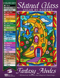 Fantasy Abodes Stained Glass Color by Number: Whimsical Houses and Magical Dwellings for Stress Relief and Relaxation (Stained Glass Color By Number Collection) by Sen Ong
