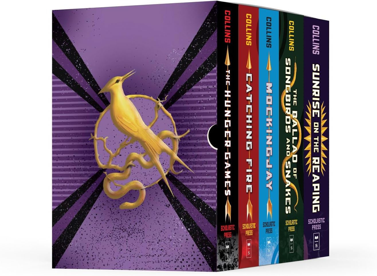 Hunger Games 5-Book Hardcover Box Set (The Hunger Games, Catching Fire, Mockingjay, The Ballad of Songbirds and Snakes, Sunrise on the Reaping) by Suzanne Collins