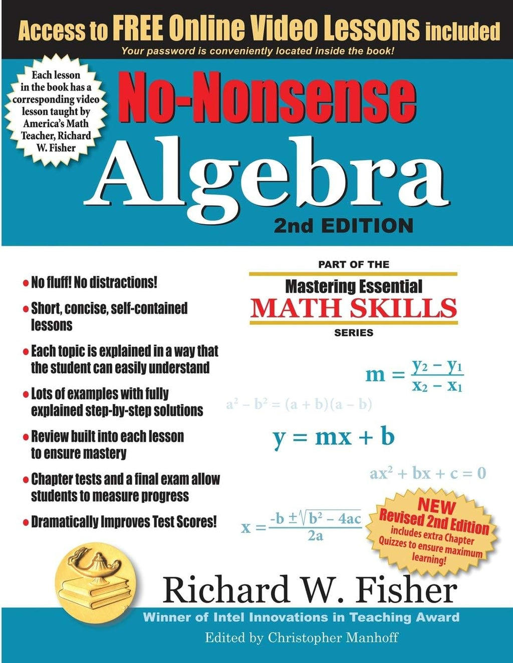 No-Nonsense Algebra, 2nd Edition: Part of the Mastering Essential Math Skills Series (Stepping Stones to Proficiency in Algebra) by Richard W Fisher