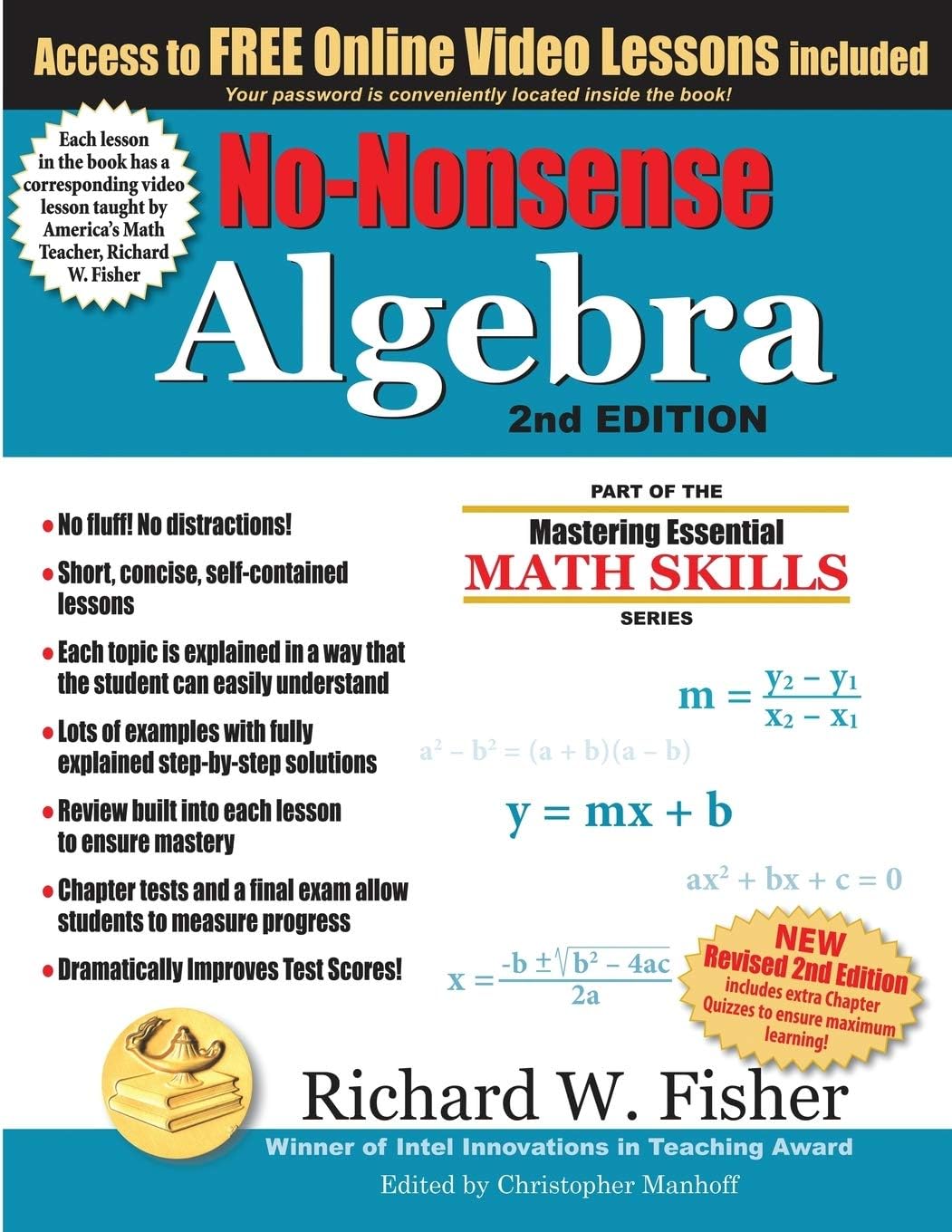 No-Nonsense Algebra, 2nd Edition: Part of the Mastering Essential Math Skills Series (Stepping Stones to Proficiency in Algebra) by Richard W Fisher