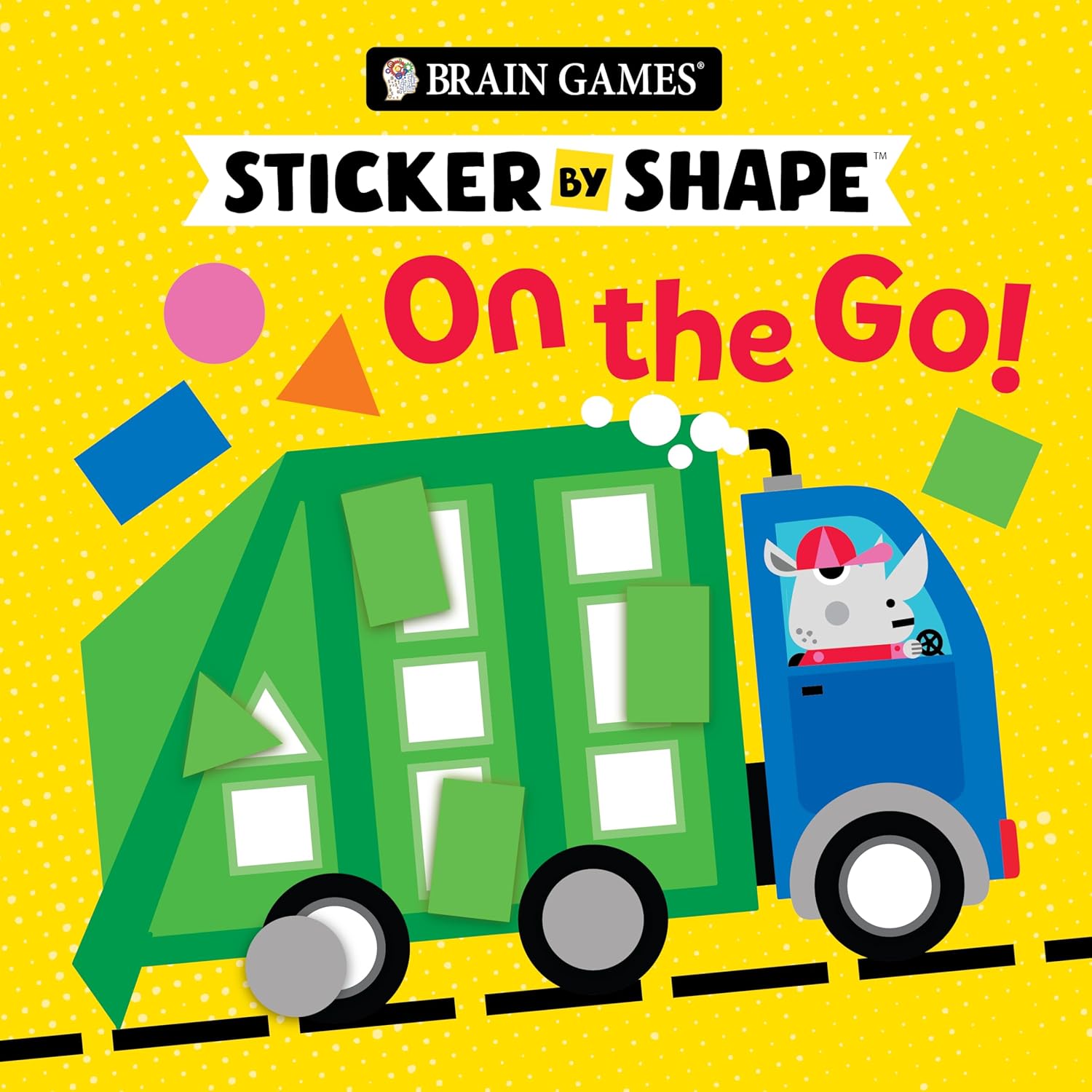 Brain Games - Sticker by Shape: On the Go! (For Kids Ages 3-6) by Publications International Ltd.