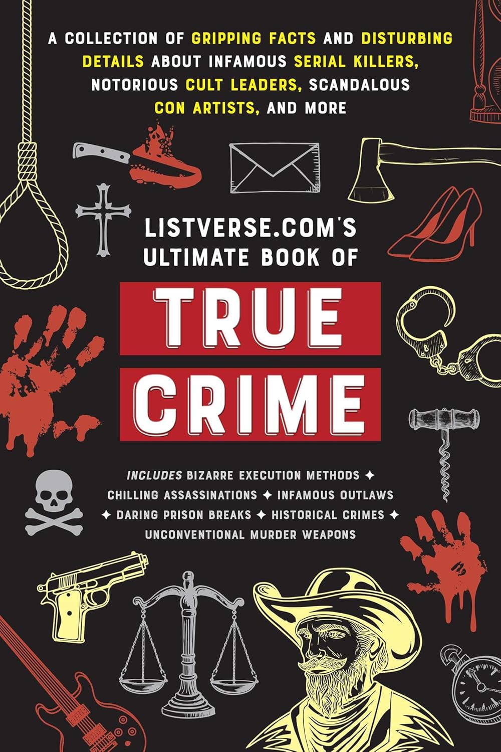 Listverse. com's Ultimate Book of True Crime: A Collection of Gripping Facts and Disturbing Details about Infamous Serial Killers, Notorious Cult ... True Crime Gift) (Listverse.com Books) by Jamie Frater