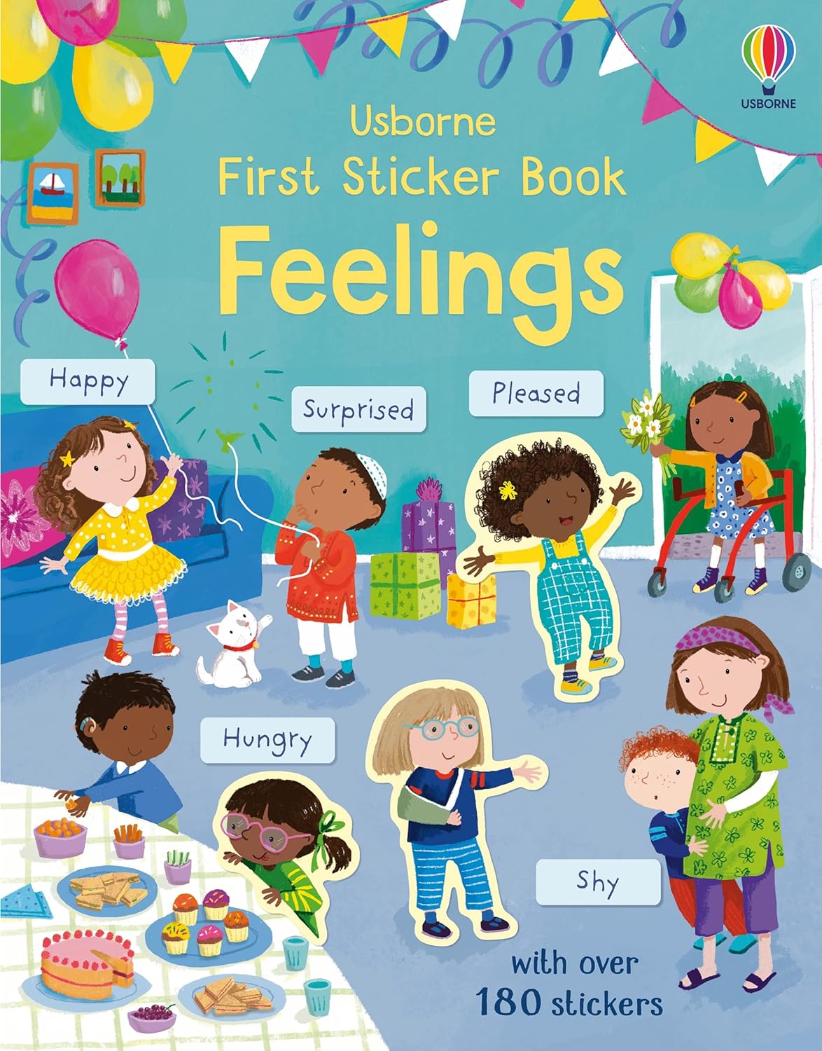 First Sticker Book Feelings: An Interactive Activity Book About Emotions for Kids (Ages 3-5) with 180+ Stickers by Holly Bathie