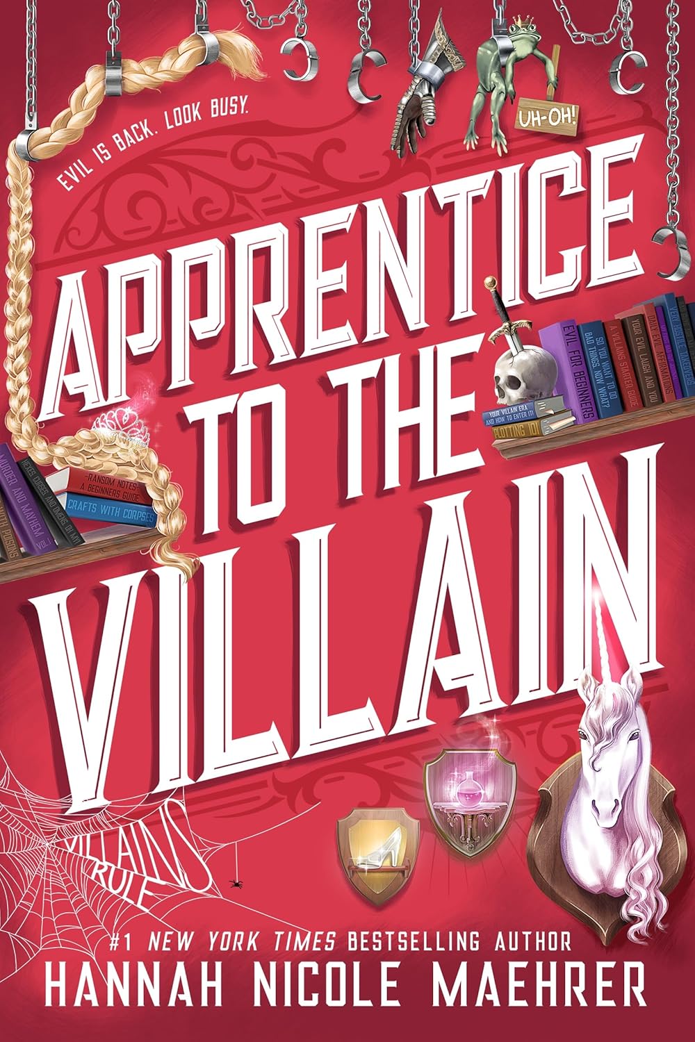 Apprentice to the Villain: A Cozy Fantasy Romantic Comedy (Assistant and the Villain, 2) by Hannah Nicole Maehrer