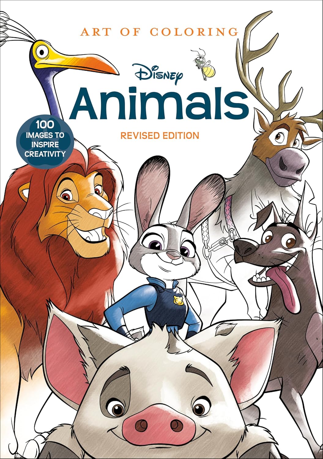 Art of Coloring: Disney Animals: 100 Images to Inspire Creativity by Disney Books