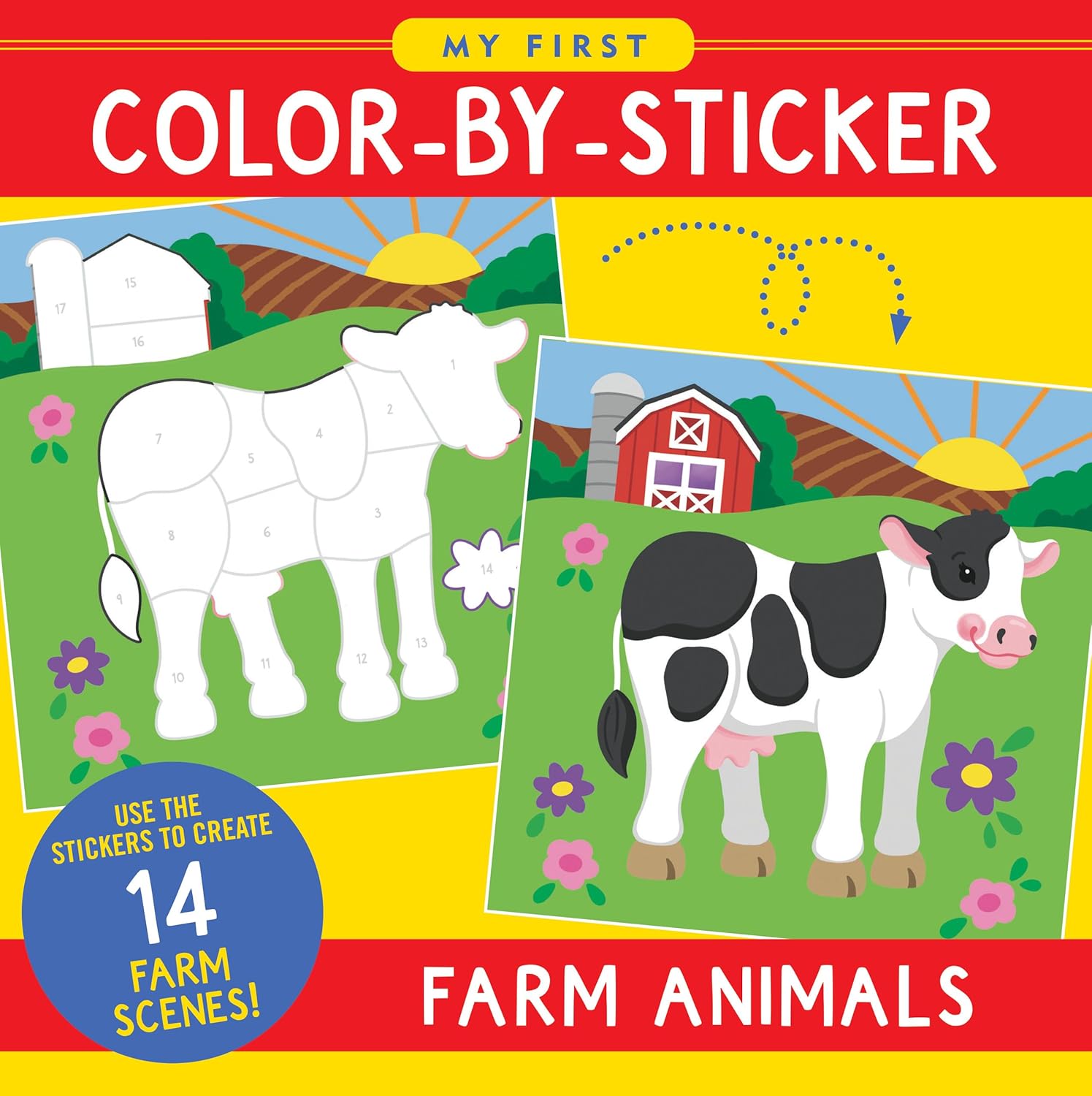 My First Color-By-Sticker Book - Farm Animals by T. Levy