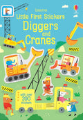 Little First Stickers Diggers and Cranes: An Entertaining Sticker Activity Book About Construction for Children (Ages 3-5) by Hannah Watson
