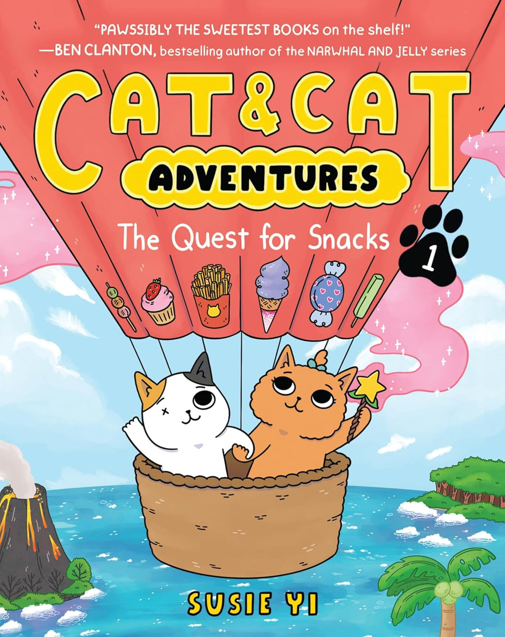 Cat & Cat Adventures: The Quest for Snacks: A Graphic Novel by Susie Yi