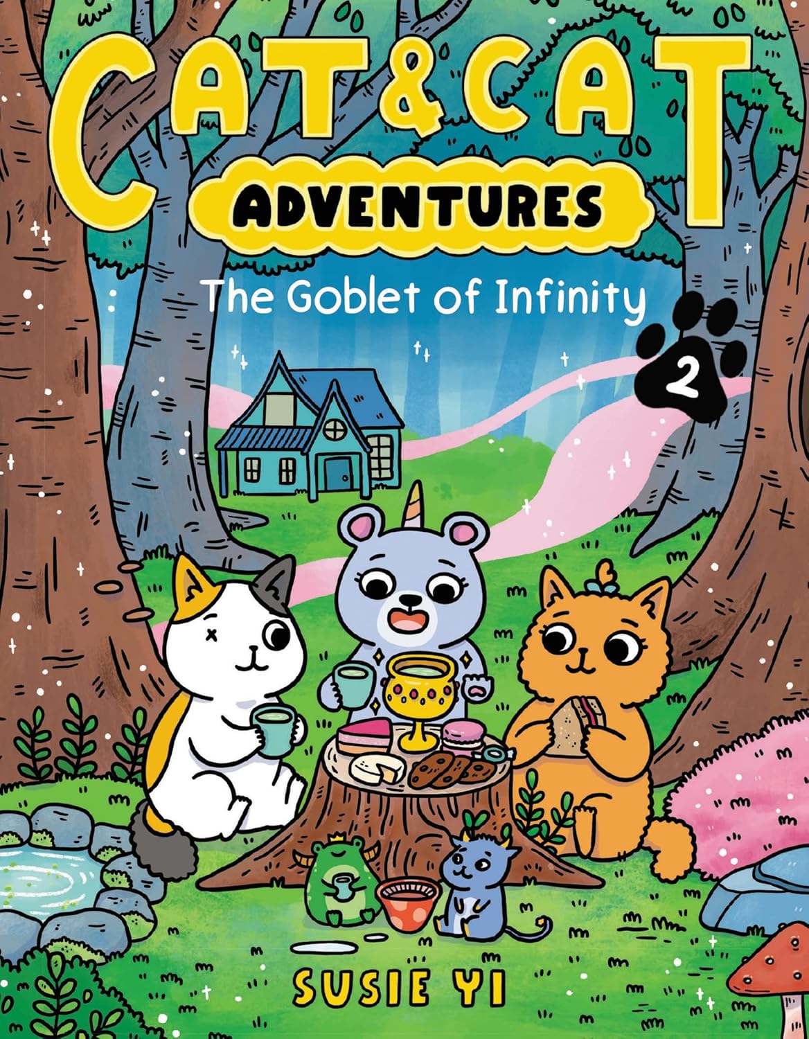 Cat & Cat Adventures: The Goblet of Infinity: A Graphic Novel – A Fantasy Dragon Chapter Book for Children (Ages 6–10) by Susie Yi