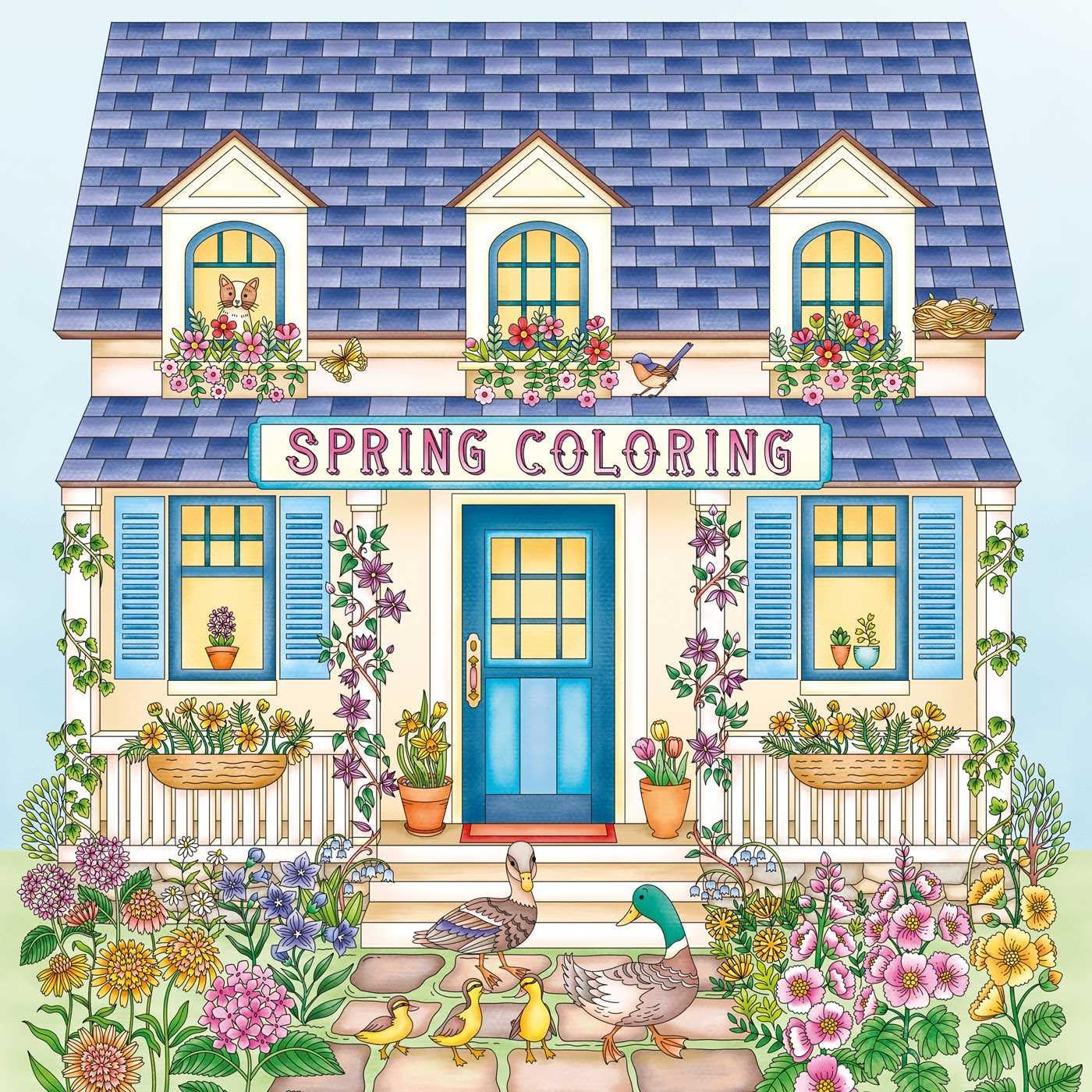 Spring Coloring: a Calming Coloring Book for Adults by IglooBooks
