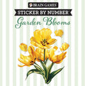 Brain Games - Sticker by Number Compact Edition: Garden Blooms | 7x7 Inches | Travel Size Activity Book for Adults & Kids 7+ by Publications International Ltd.