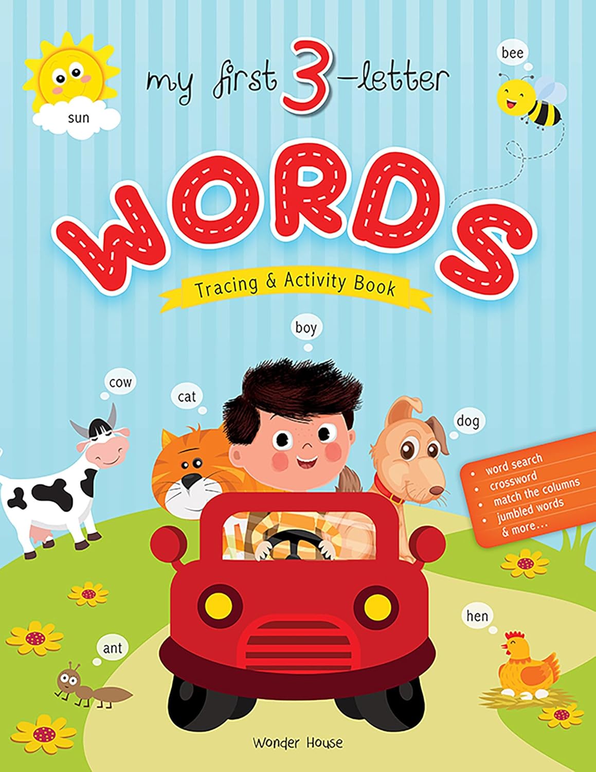 My First 3 Letter Words : Tracing And Activity Book by Wonder House Books