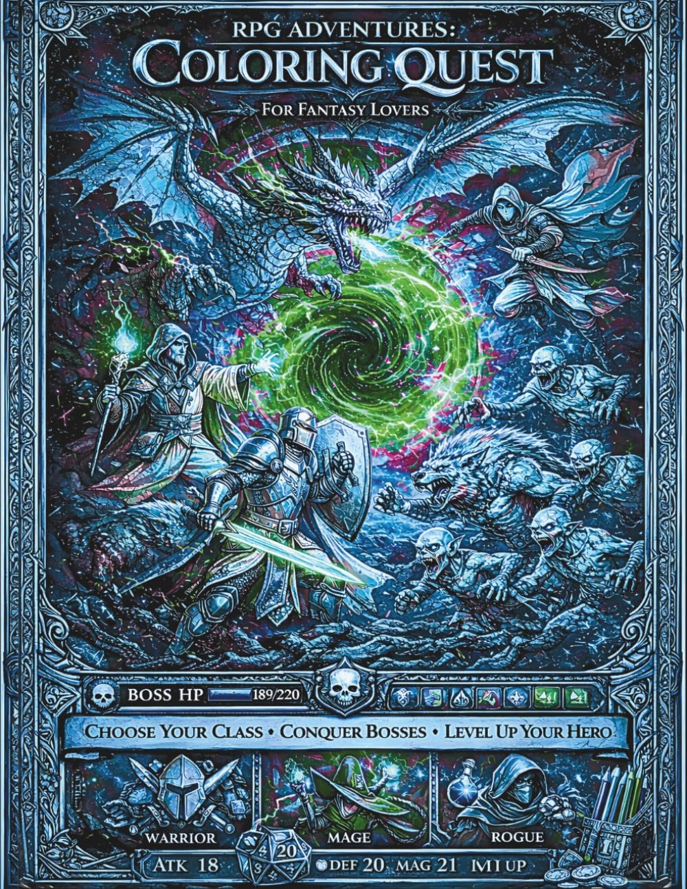 RPG Adventures: Coloring Quest: An Interactive RPG LitRPG Coloring Book with Leveling, Loot, and Monster Battles by Daniel williamson