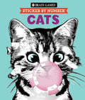 Brain Games - Sticker by Number: Cats (28 Images to Sticker) (Volume 2) by Publications International Ltd.
