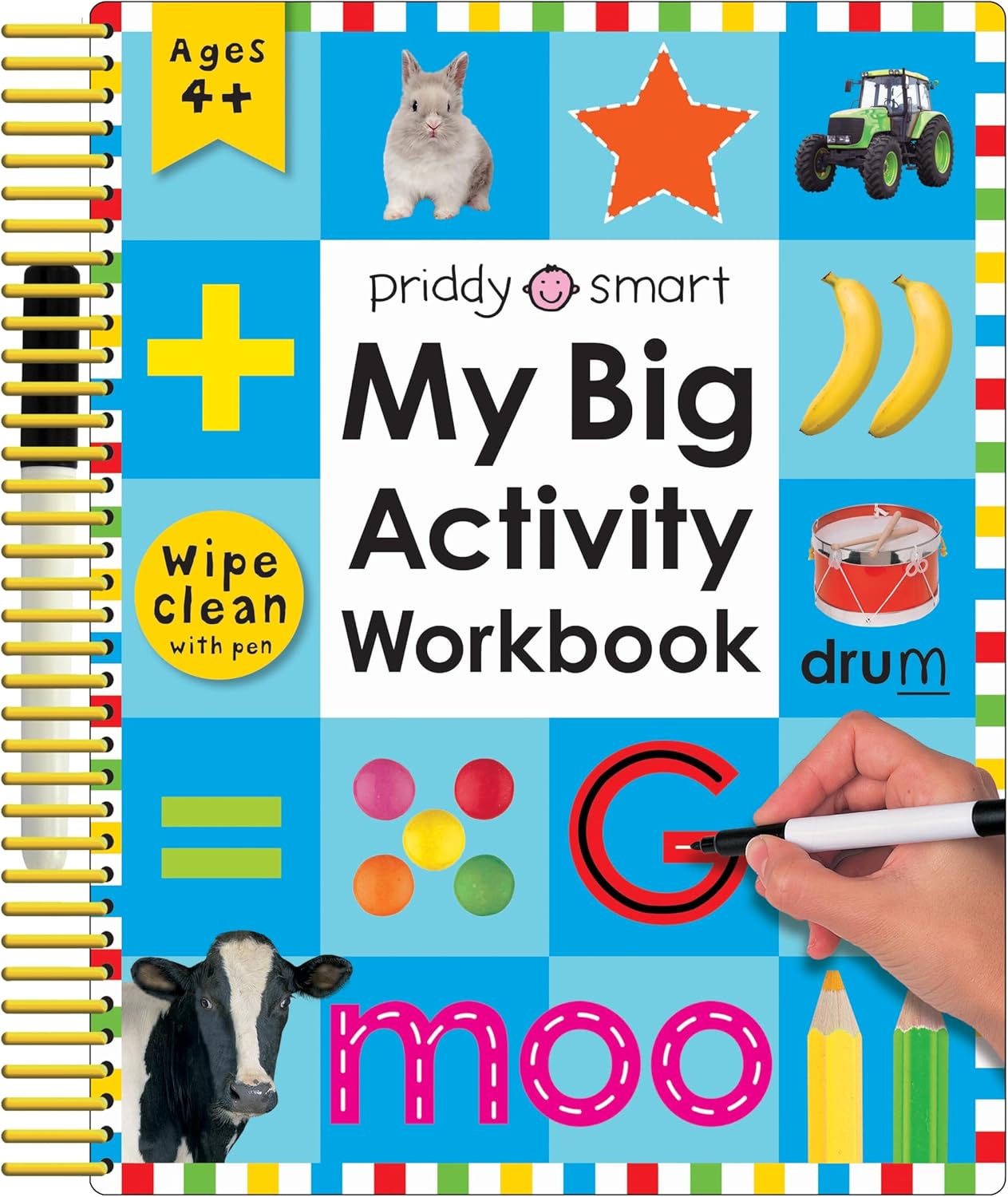 My Big Activity Workbook (Wipe Clean Activity Book): Practice Pen Control, Spelling, Math, and More! by Roger Priddy