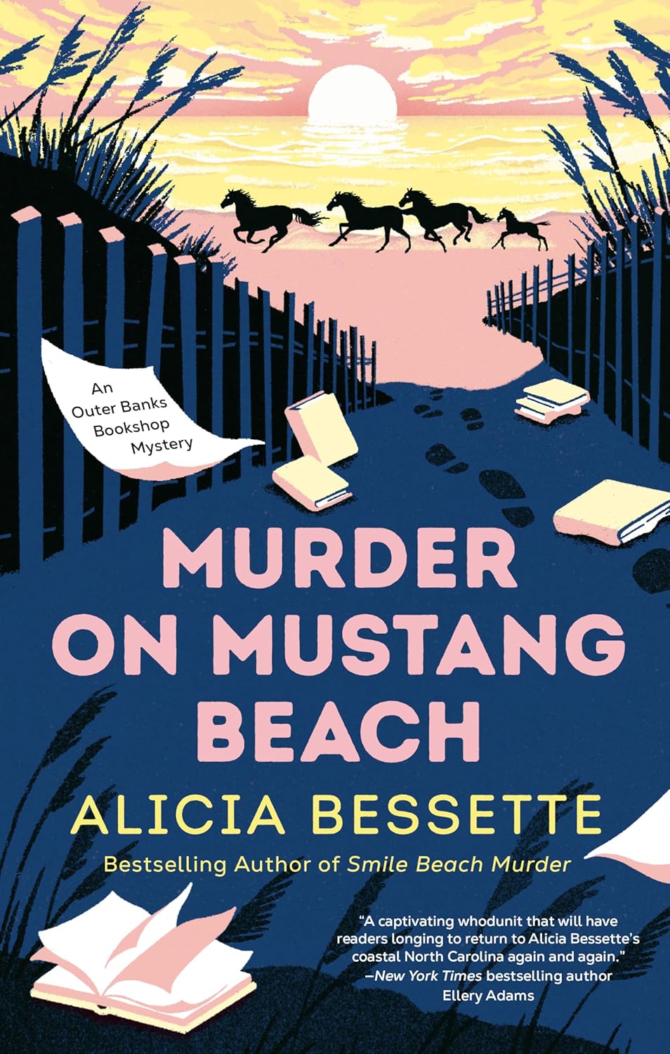 Murder on Mustang Beach (Outer Banks Bookshop Mystery) by Alicia Bessette