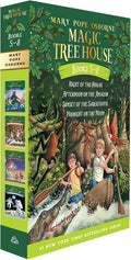 Magic Tree House Books 5-8 Boxed Set: Night of the Ninjas; Afternoon on the Amazon; Sunset of the Sabertooth; Midnight on the Moon by Mary Pope Osborne