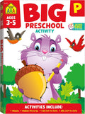 School Zone Big Preschool Activity Workbook: 320 Pages, 300+ Activities, Pre-K Workbook, Tracing, Letters, Numbers, Colors, Shapes, Ages 3–5 by School Zone