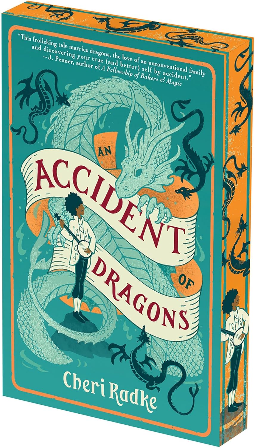 An Accident of Dragons: Deluxe Stenciled Edges by Cheri Radke