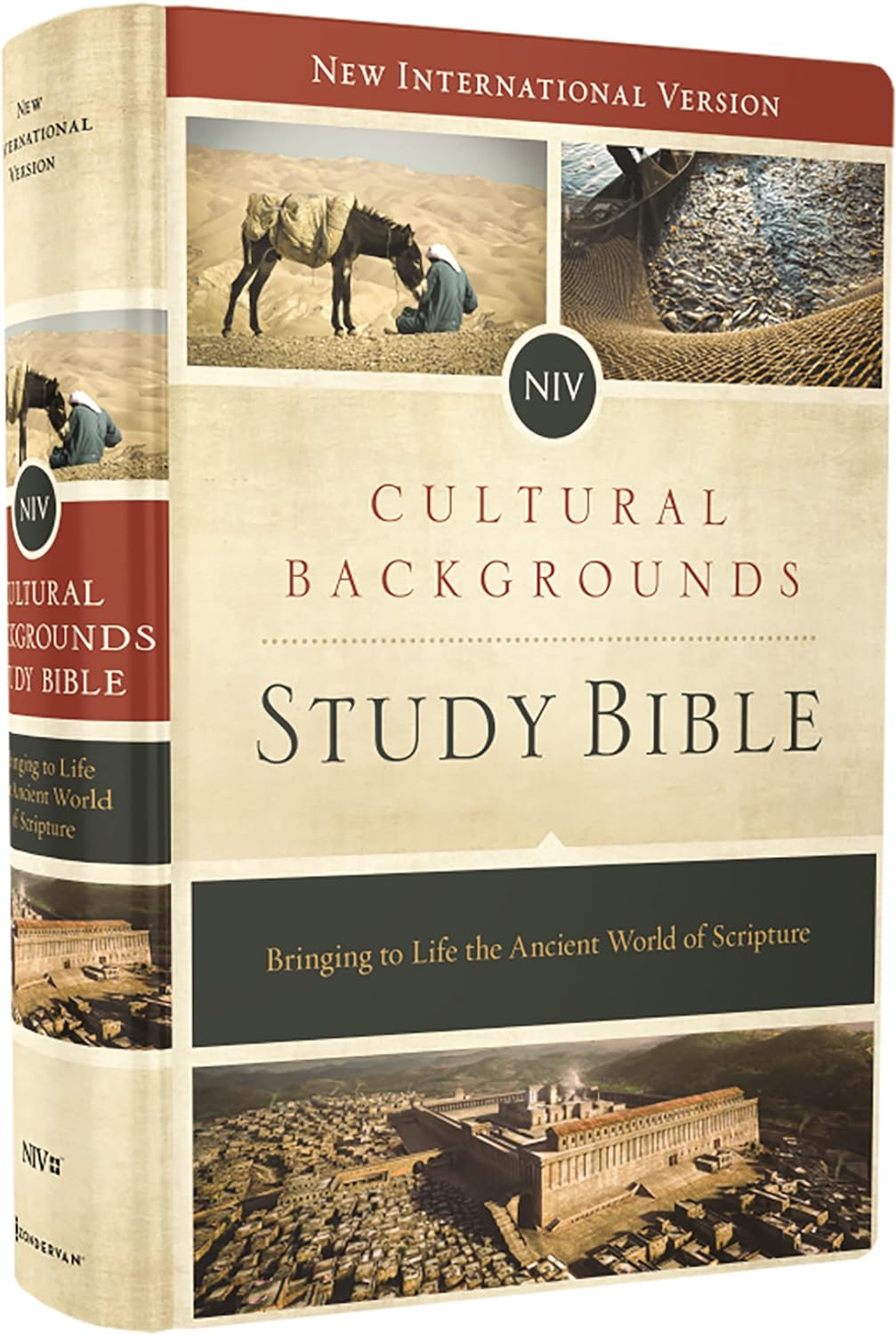 NIV, Cultural Backgrounds Study Bible (Context Changes Everything), Hardcover, Red Letter: Bringing to Life the Ancient World of Scripture by Zondervan