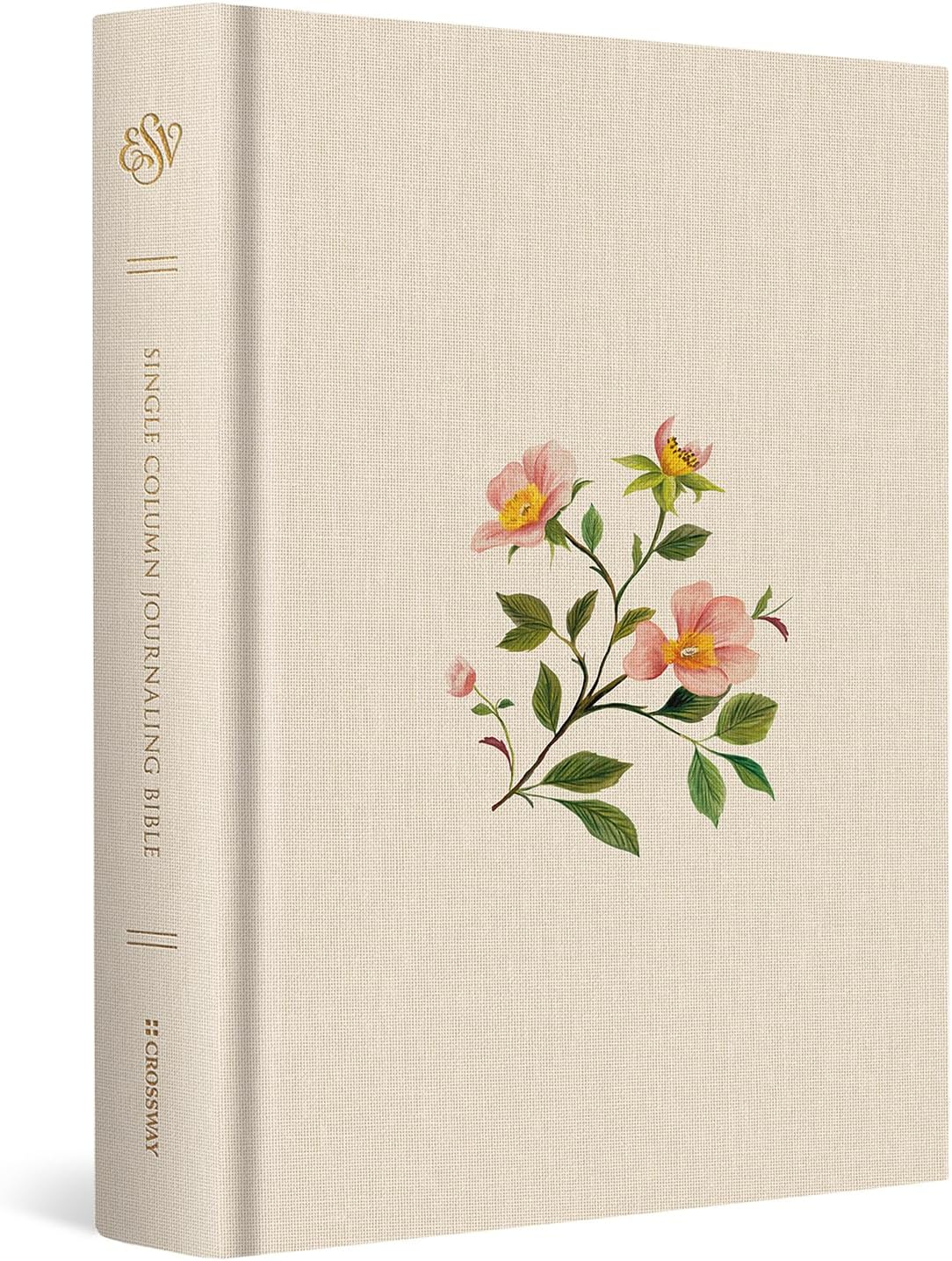 ESV Single Column Journaling Bible (Cloth over Board, Rosehip Design): Holy Bible, English Standard Version by ESV Bibles