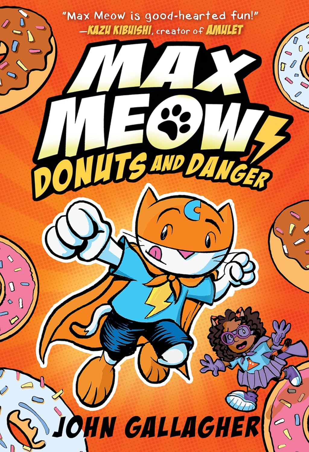 Max Meow Book 2: Donuts and Danger: (A Graphic Novel) by John Gallagher