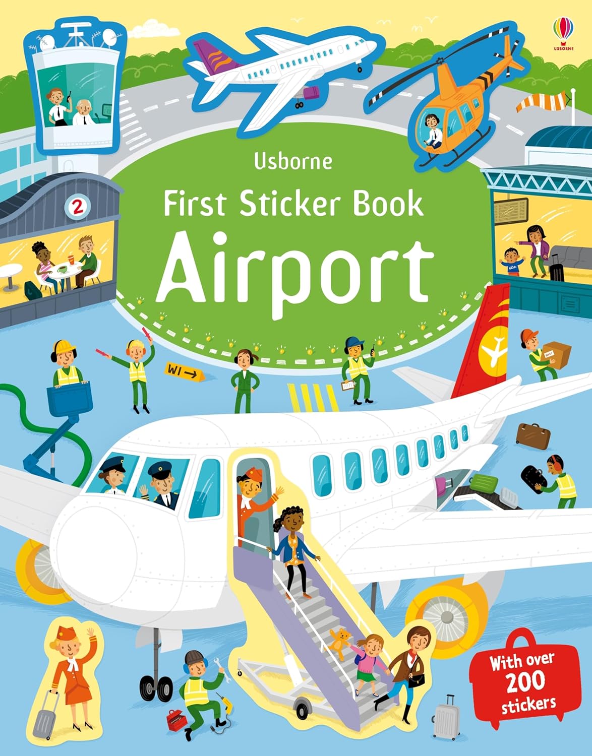 First Sticker Book Airport: Screen-Free Fun with Busy Scenes of Planes and Pilots for Kids (Ages 3-5) by Sam Smith