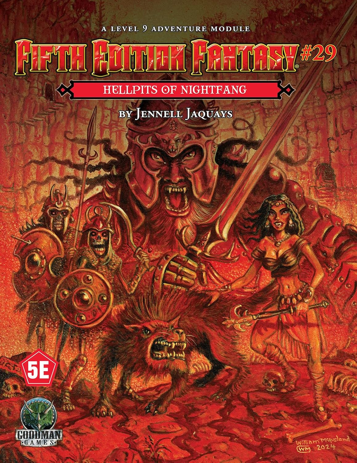 Fifth Edition Fantasy #30: Hellpits of Nightfang (5E) (FIFTH ED FANTASY) by Jennell Jaquays