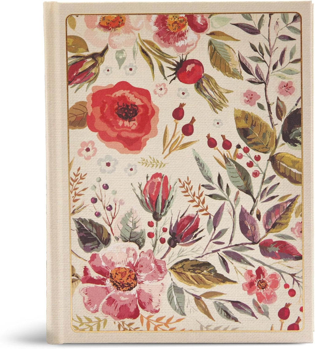 CSB Notetaking Bible, Floral Cloth Over Board, Black Letter, Wide Margins, Journaling Space, Single-Column, Reading Plan, Easy-to-Read Bible Serif Type by CSB Bibles by Holman